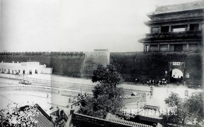 老照片,老北京内城九门之安定门