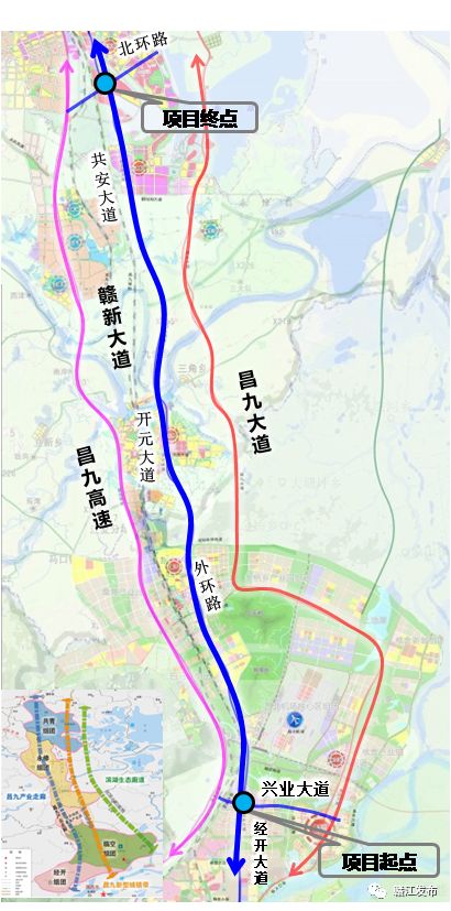 重磅| 江西赣江新区四个组团由这条"智慧"大道贯穿,设