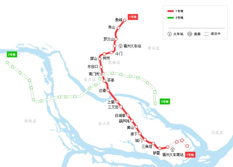 福州地铁2号线全线主体结构封顶!还有这些地铁新消息