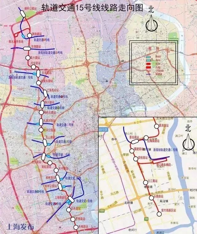  正文  沿线经过宝山,普陀, 长宁,徐汇,闵行5个区 整条地铁线预计