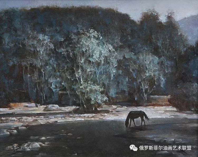 中国油画家田小平油画作品欣赏