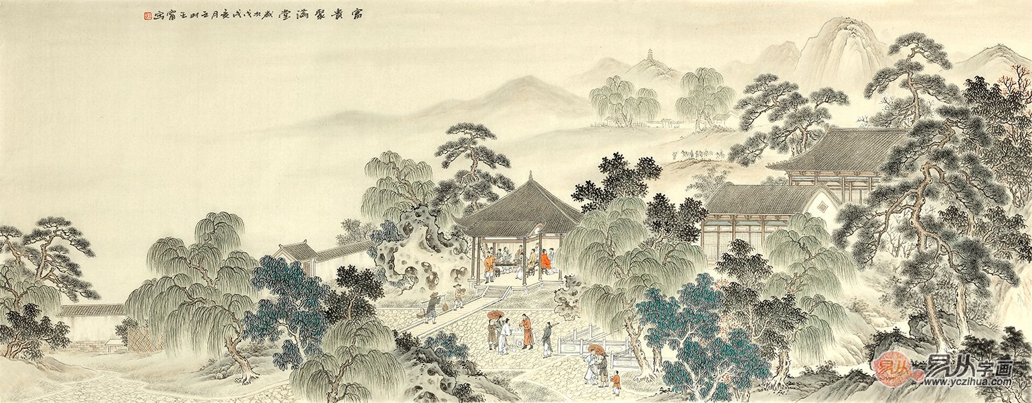 给领导送礼怕送错,要送礼就送国画山水画