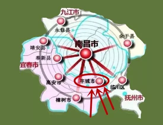 而我们奉新也在这个圈子内大南昌都市圈其中包括打造融合一体发展的