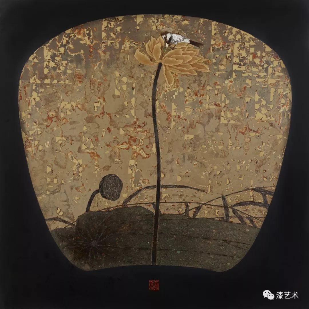 陈金华《清韵》80x65cm 2002年吴可人《花语》51x61.