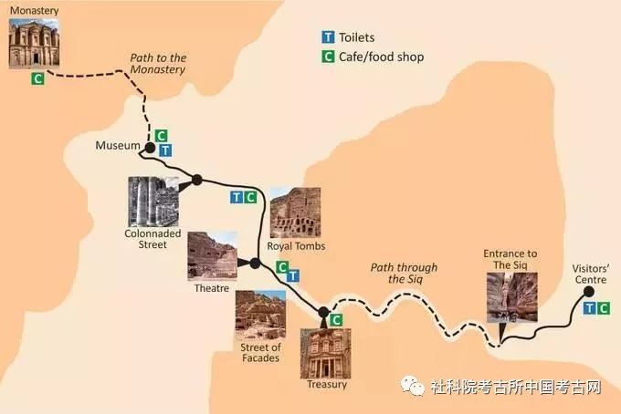 图/佩特拉旅行路线图 图片来自网络