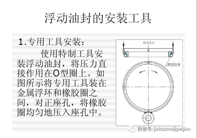 煤机实操:掘进机采煤机浮动油封安装