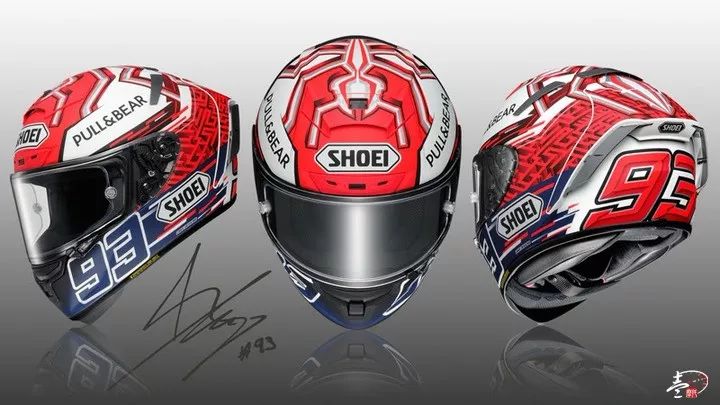 shoei2018x14马奎斯红蚂蚁gp复刻版