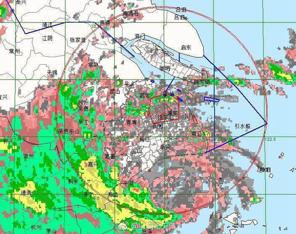 上海天气台风玲玲最新信息