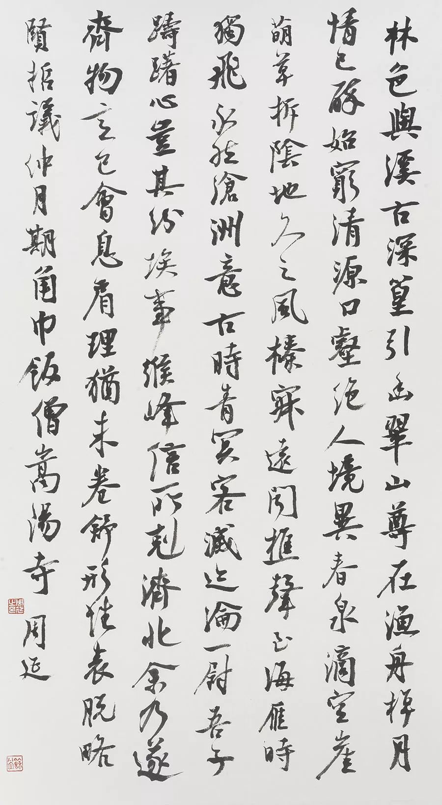 他的字,尤其是行草书的章法,乍看之下多少会让人觉得有点漫不经心.