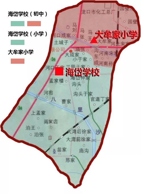 2018龙口市义务教育划片招生信息镇区街快看你家孩子在哪儿上学