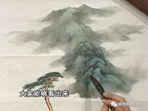 随时随地学国画王飞飞芥子园画谱之青山绿水高清24讲原版6dvd