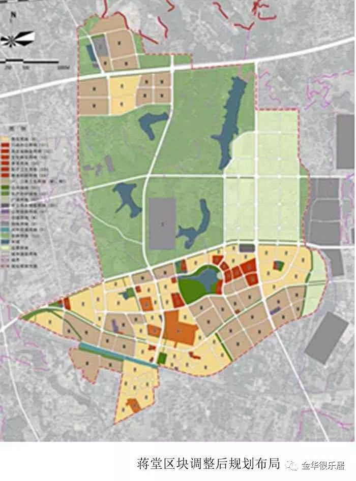 最新调整金华这两个区块规划有变化城北以居住公共服务为要功能