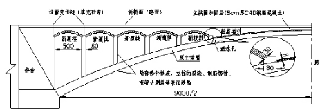 圬工拱桥主要指用石材,混凝土预制块砌筑的实腹式或空腹式拱桥.