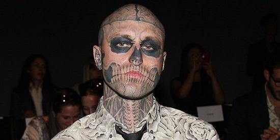 32岁的rick genest | 全球最有艺术感的"僵尸男孩"