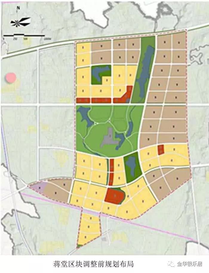 最新调整金华这两个区块规划有变化城北以居住公共服务为要功能