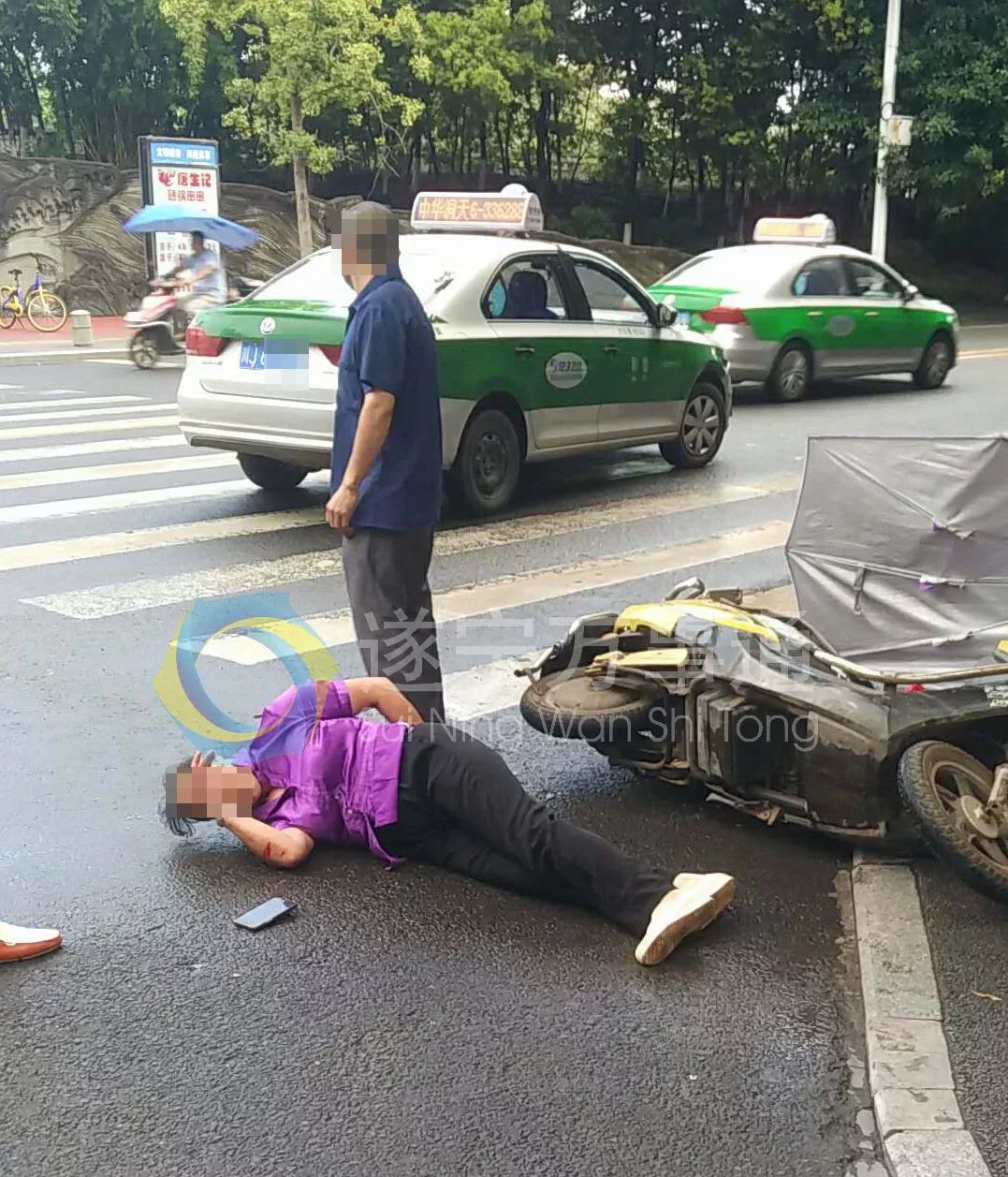 今日遂宁女子遇车祸倒地不起,是我飘了还是你飞不起来