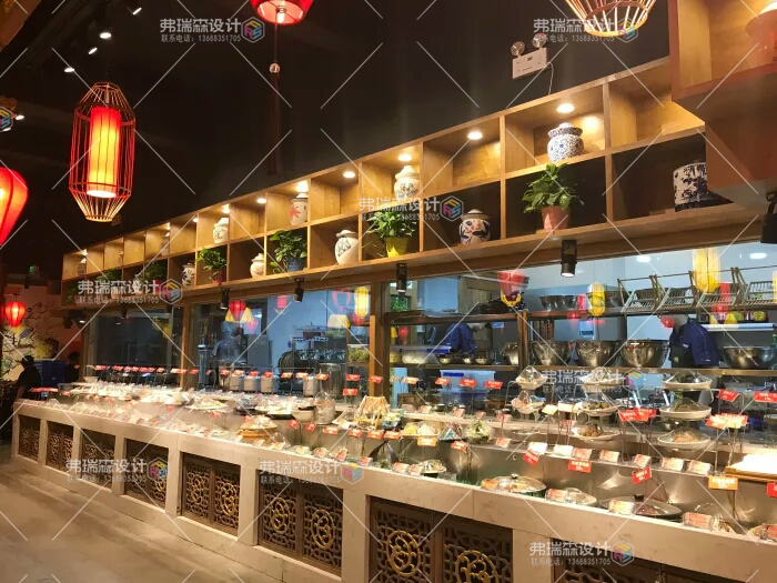 明厨亮灶装修设计方案工程效果图弗瑞森装饰助推餐饮店品牌健康发展