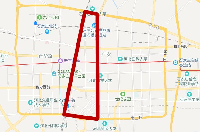 石家庄市 北二环以南,京广铁路以东,南二环以北,建设大街以西区域水压