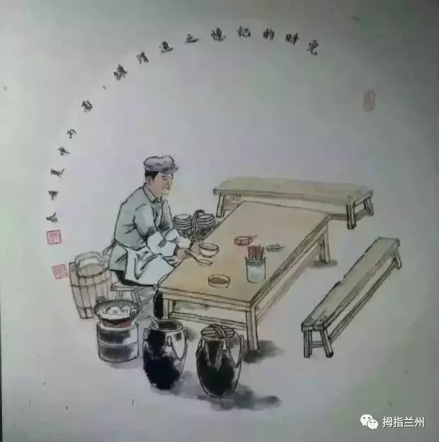 21幅画道尽每个甘肃人小时候经历的生活画面,特别亲切