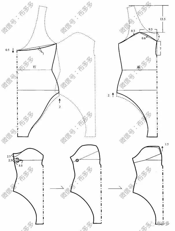 多套泳衣运动健美的衣服裁剪图,了解下.游泳运动都解决了