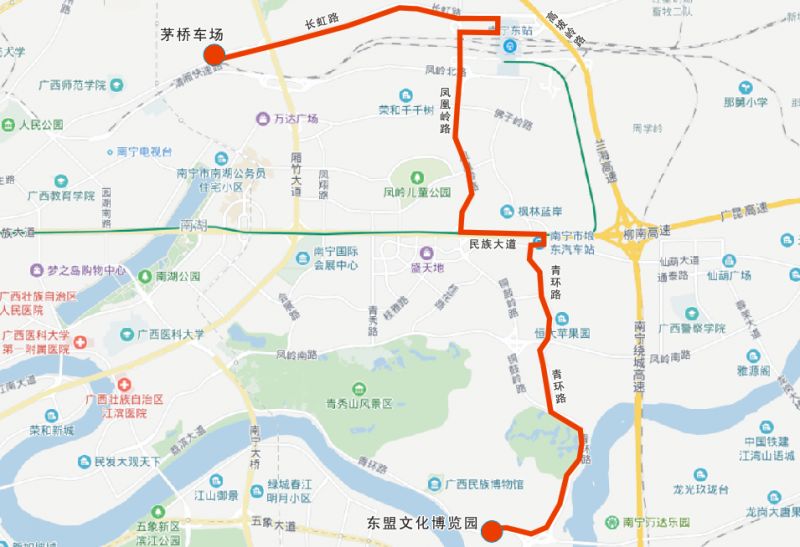 b127路公交线路示意图