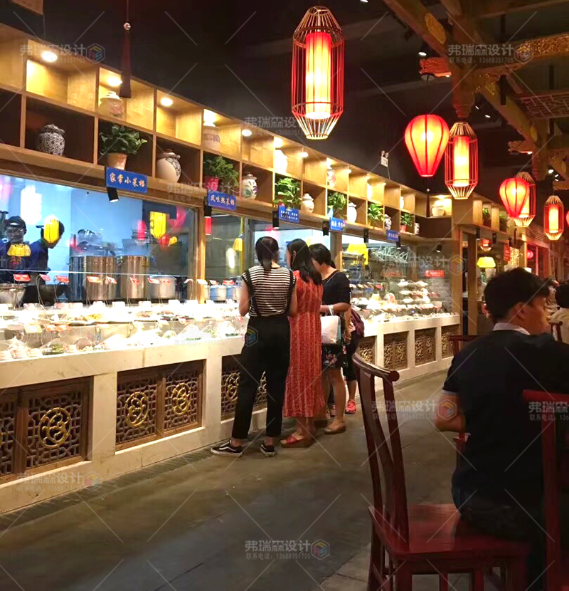 明厨亮灶装修设计方案工程效果图弗瑞森装饰助推餐饮店品牌健康发展