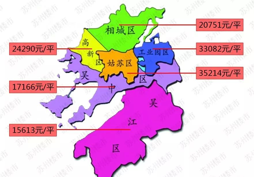 7月苏州房价地图