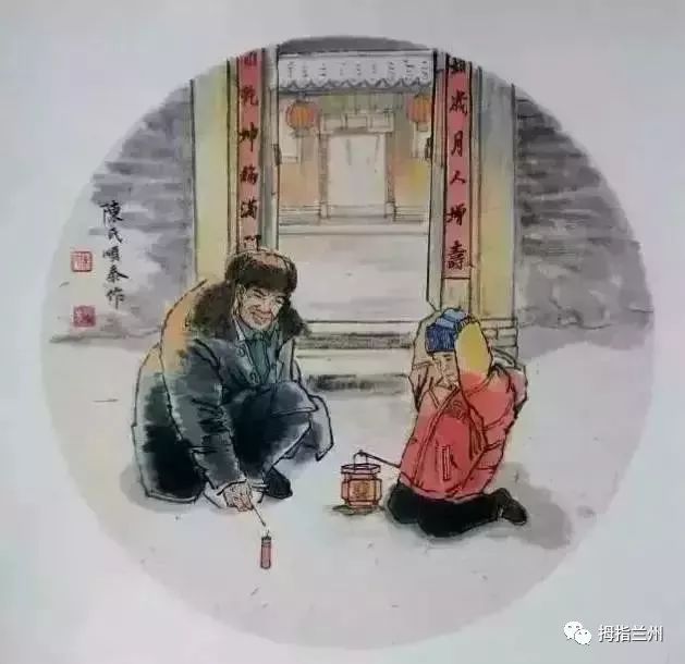 21幅画道尽每个甘肃人小时候经历的生活画面,特别亲切