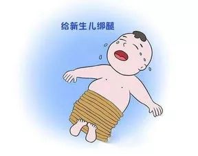 孩子出生后有其自然生长的过程,如果对新生儿进行绑腿措施, 易造成