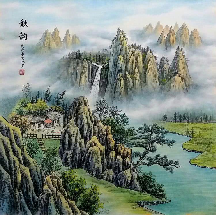 当代著名彩墨山水画画家张友林入驻艺惠藏