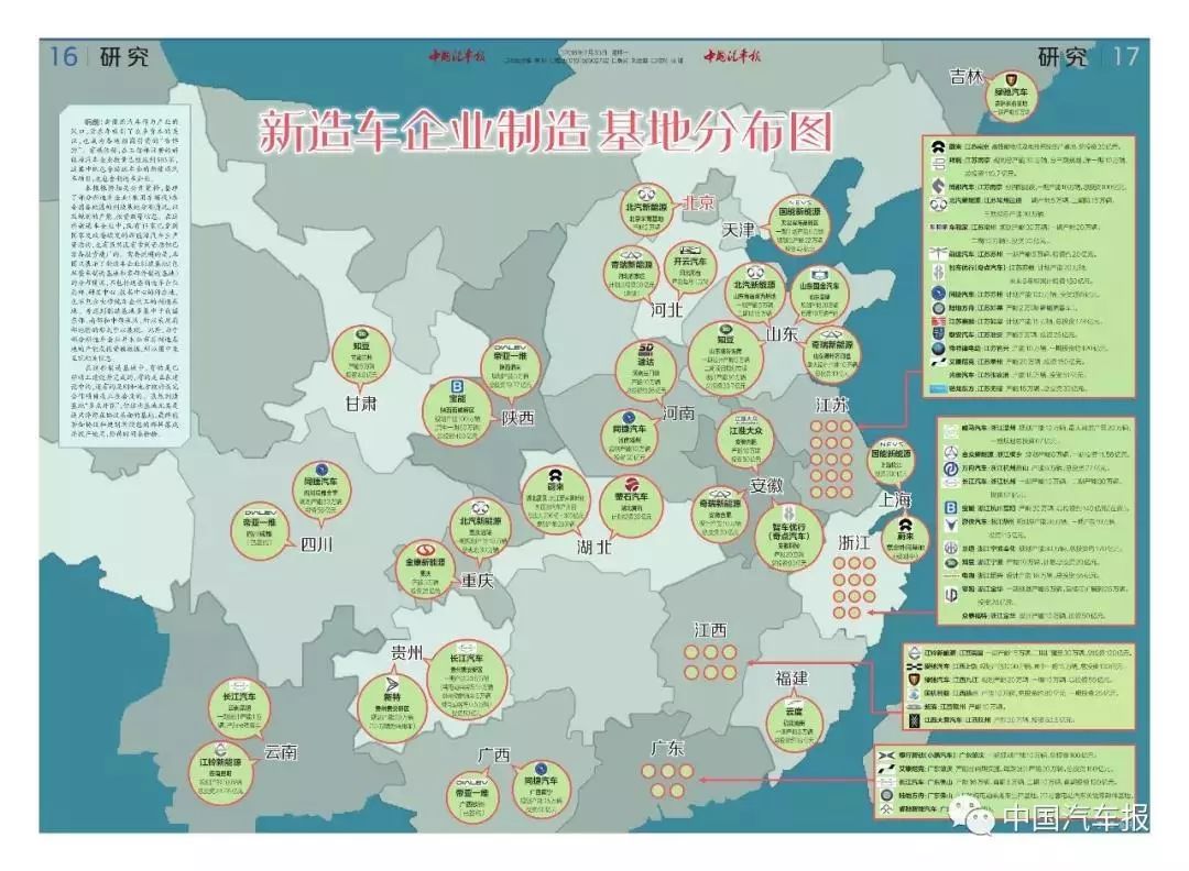 招商干货新造车企业制造基地分布图信息量巨大请收藏