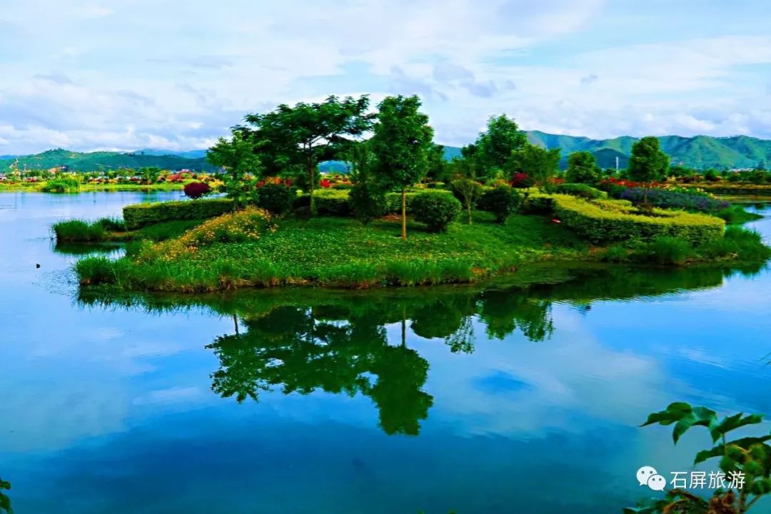 异龙湖水清又清,石屏美景等你来!