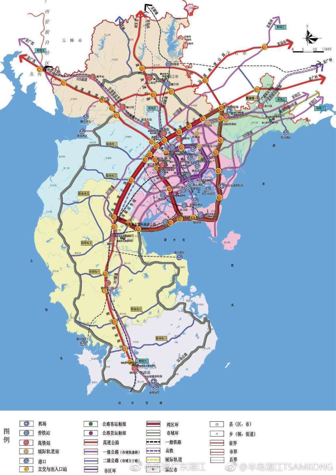 重磅湛江南三岛到东海岛先建海底隧道