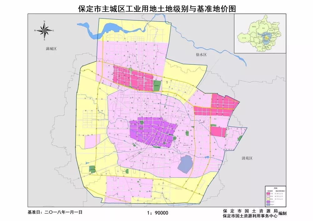 保定土地级别与基准地价更新成果公布,看看你家是第几级