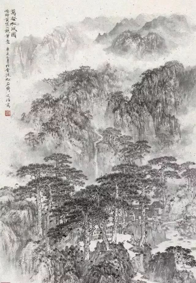 金陵五家画山水,诗意山水画欣赏！