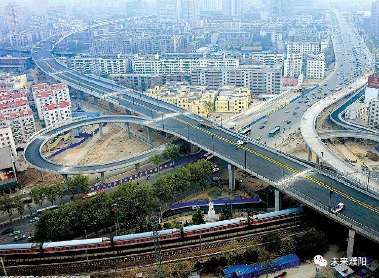 濮阳市高架快速通道连接整个中心城区东南西北