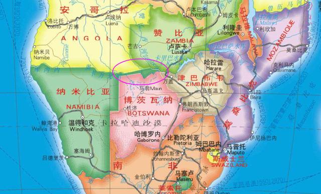 纳米比亚人口及国土_纳米比亚地图