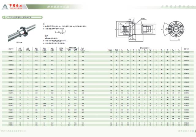 滚珠丝杠副样本系列选型样本库