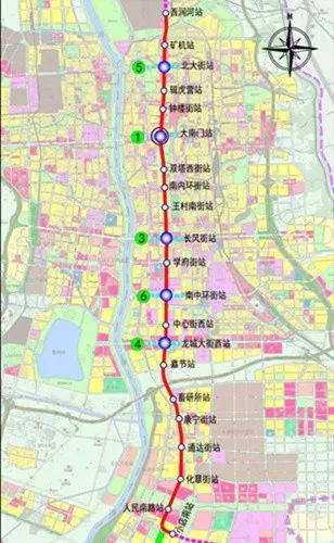 交通线网的骨干线路,是国家批准太原市建设实施的第一条轨道交通线路