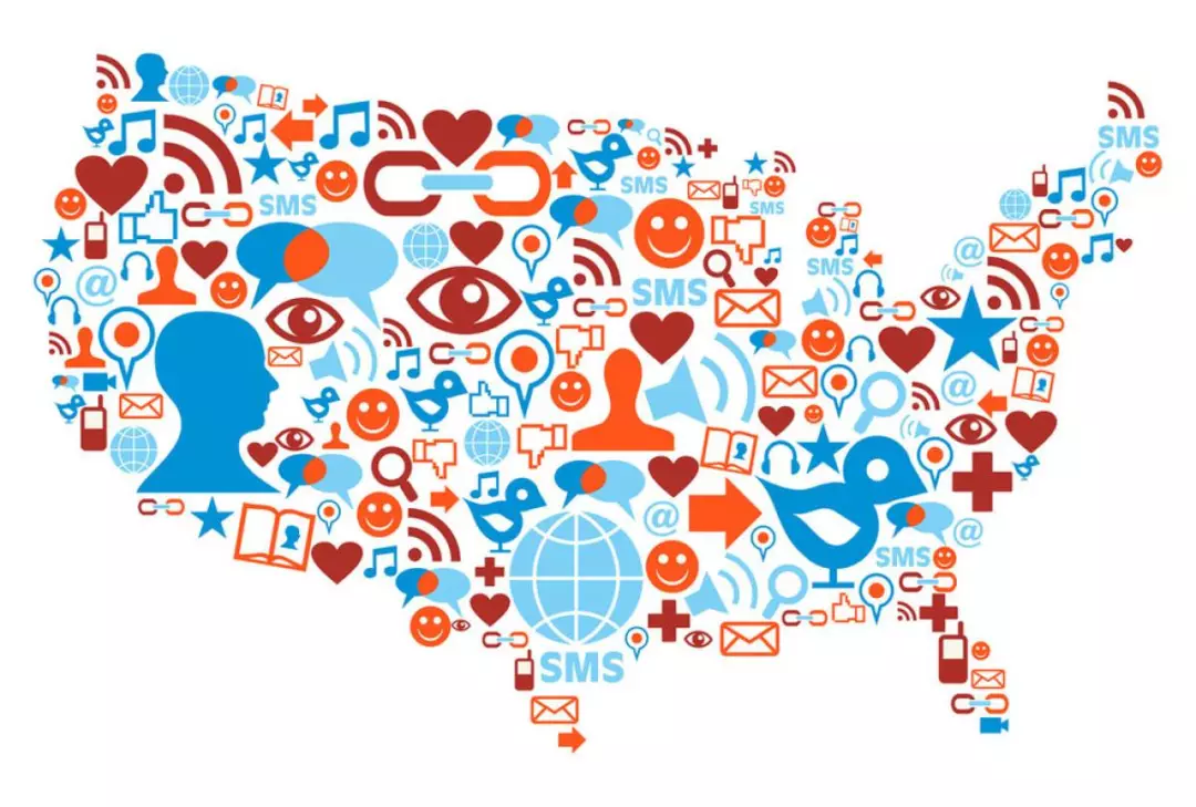 美国是世界上社会媒体普及率最高的国家,81%的国民至少注册一种社交