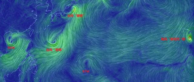 (西太平洋热带气旋示意图)