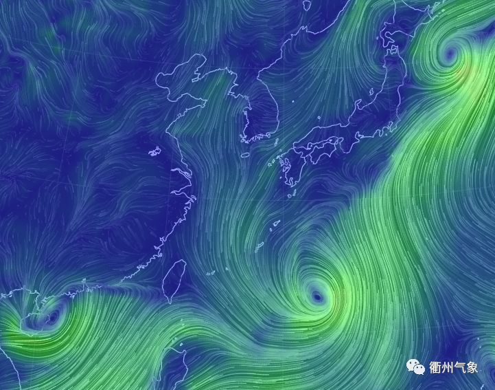 多阵雨或雷雨天气, (台风地面流场图) 但是就目前预报来看此次台风对