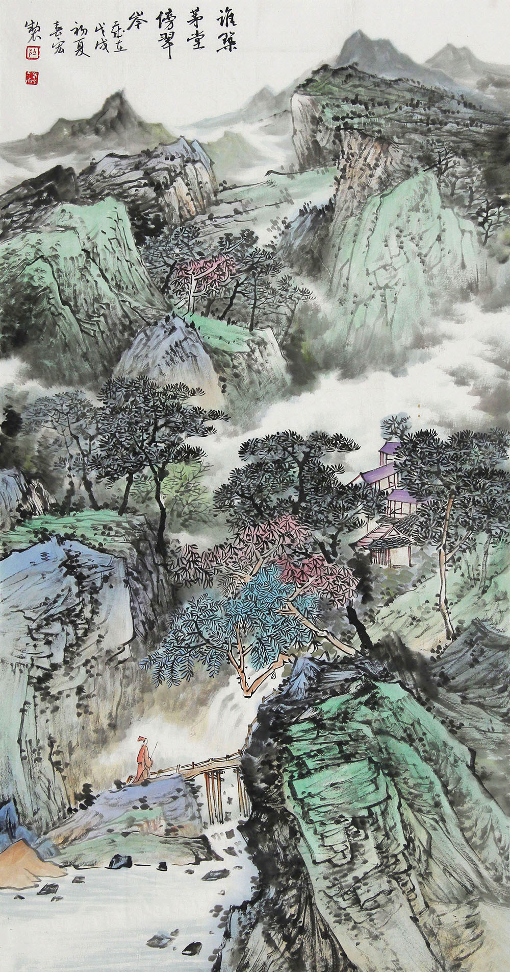 梁春宏国画山水:苍茫悠远,气韵生动