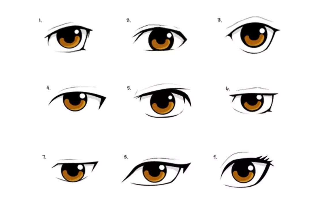 【绘画参考】60种形态各异的眼睛帮你打开心灵的窗口