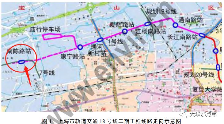 始于宝山区长江南路站, 终于浦东新区的航头镇. 线路全长约36.