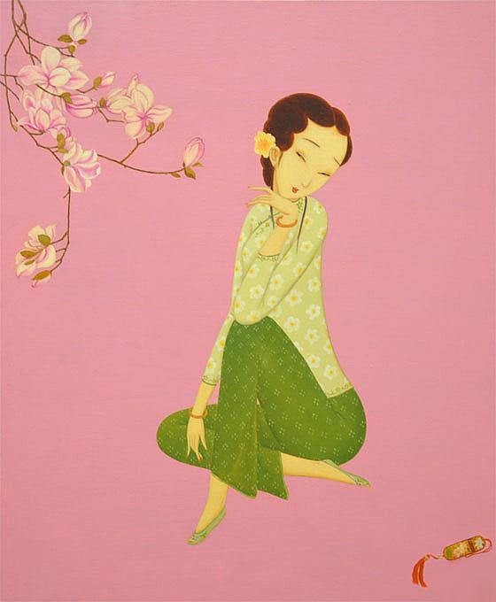 女画家曹卫红“清虚曼妙”般的油画作品