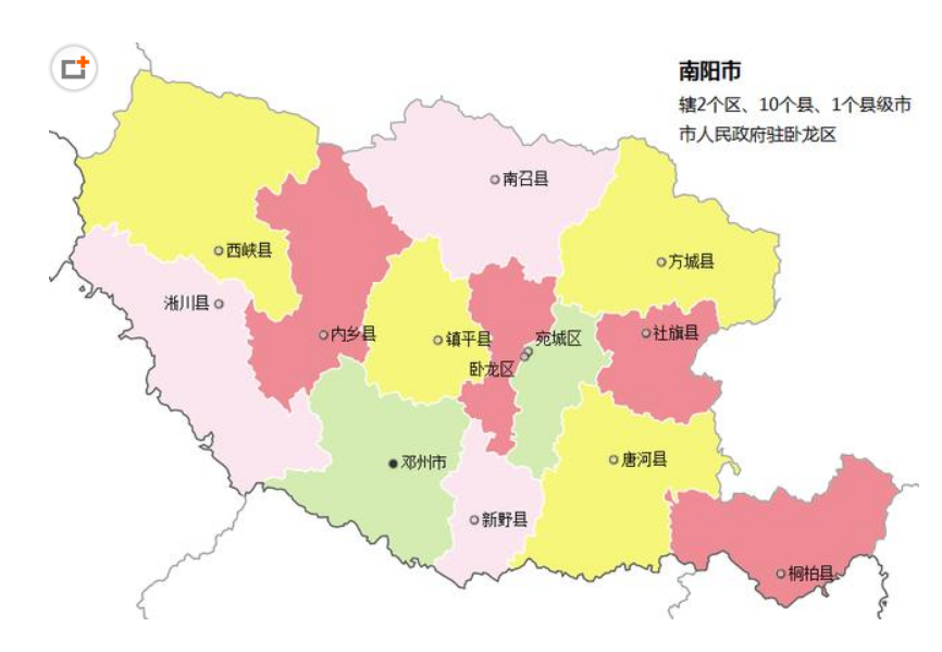各区县(市)的常住人口排行上,邓州市人口最多,桐柏县人口最少.