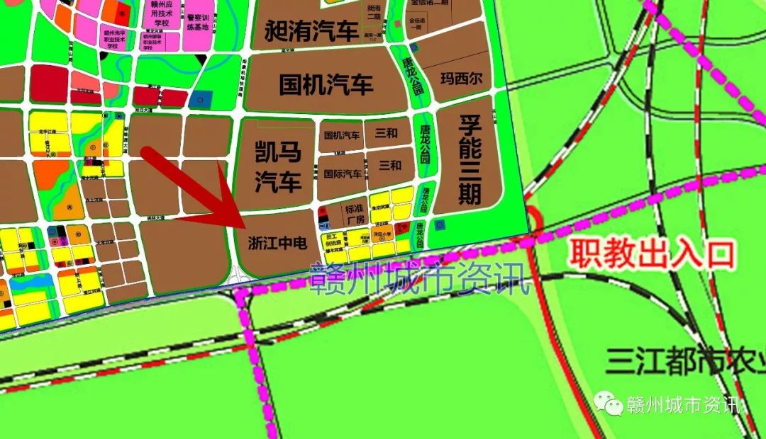 新能源汽车城-江西中电汽车生产基地赣州厂区规划建筑