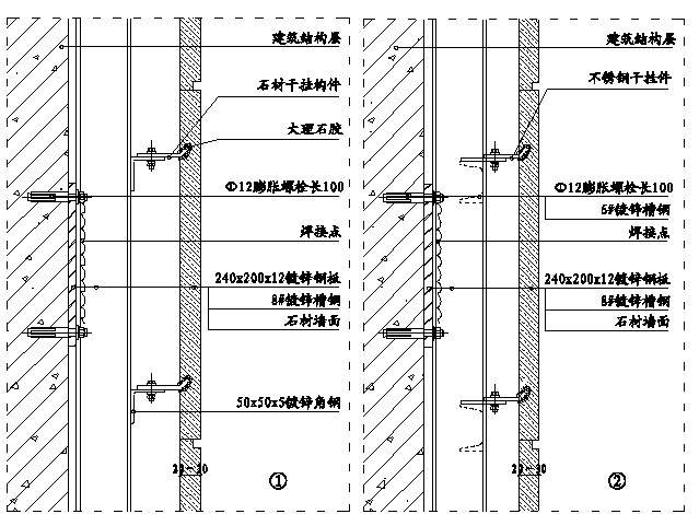 精装修工程细部节点构造施工示意图,就是这么全!_石材