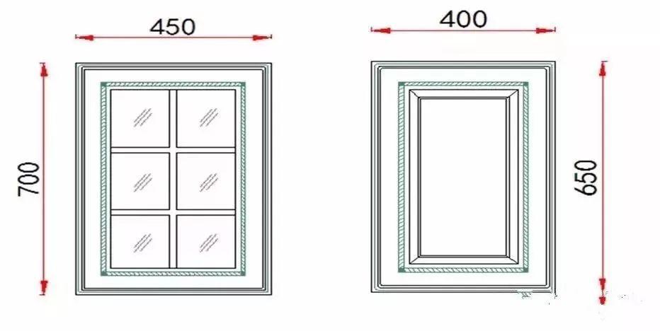 开门的门板宽度不超过600mm宽;橱柜门板的比例是指门板宽度和高度之比